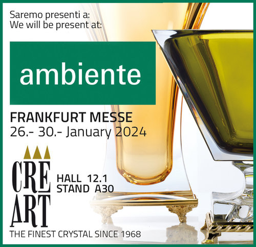 Cre.Art Bicchiere Acqua Vetro Calice Estro cm.Ø8,5x14,5 ml.300 Set 6 Pezzi  ESTRO-02 ESTRO02